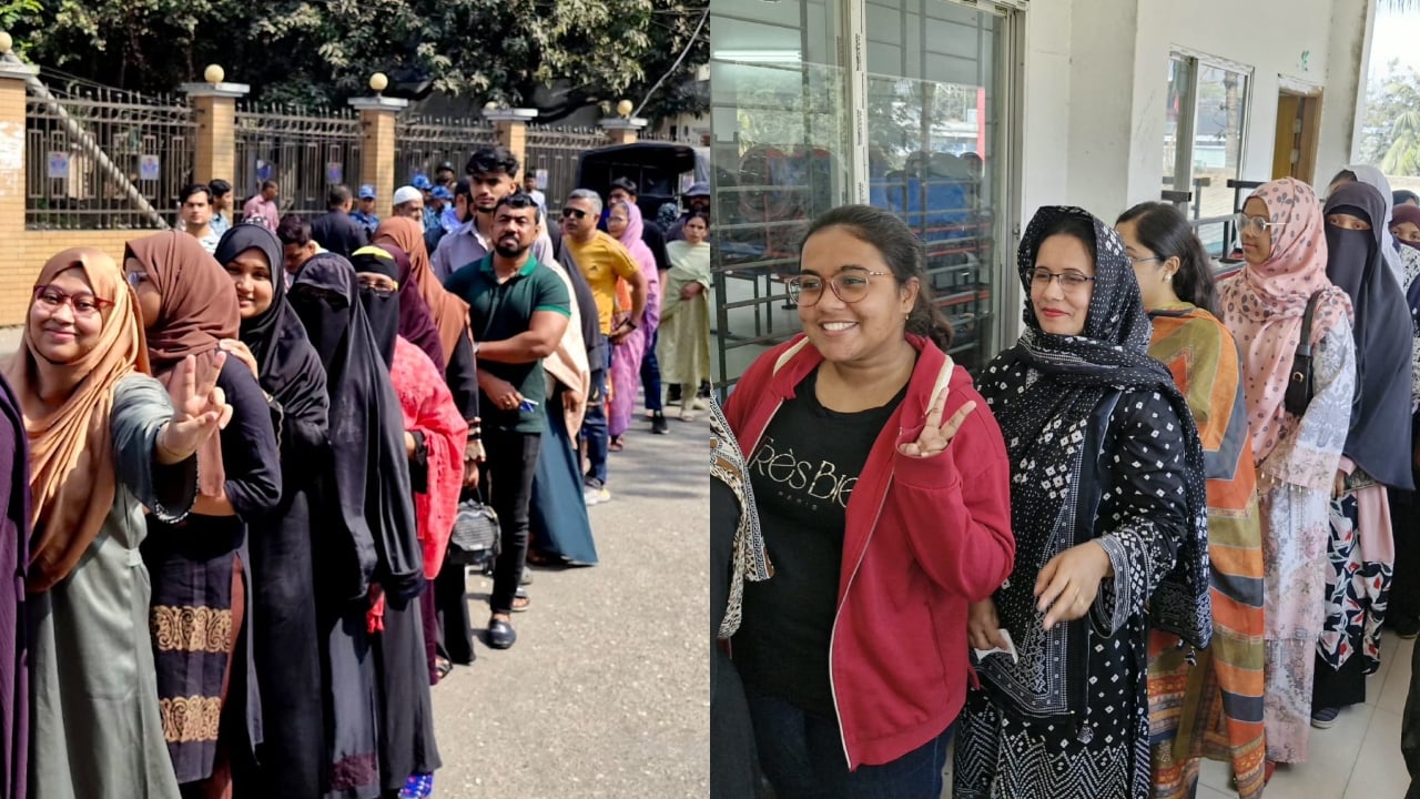 ভোট দিতে পেরে উচ্ছ্বসিত সবাই