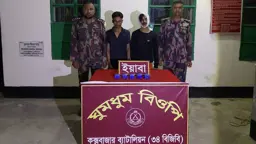 ঘুমধুম সীমান্তে বিজিবির অভিযানে ২ লাখ ইয়াবাসহ দুই রোহিঙ্গা গ্রেপ্তার
