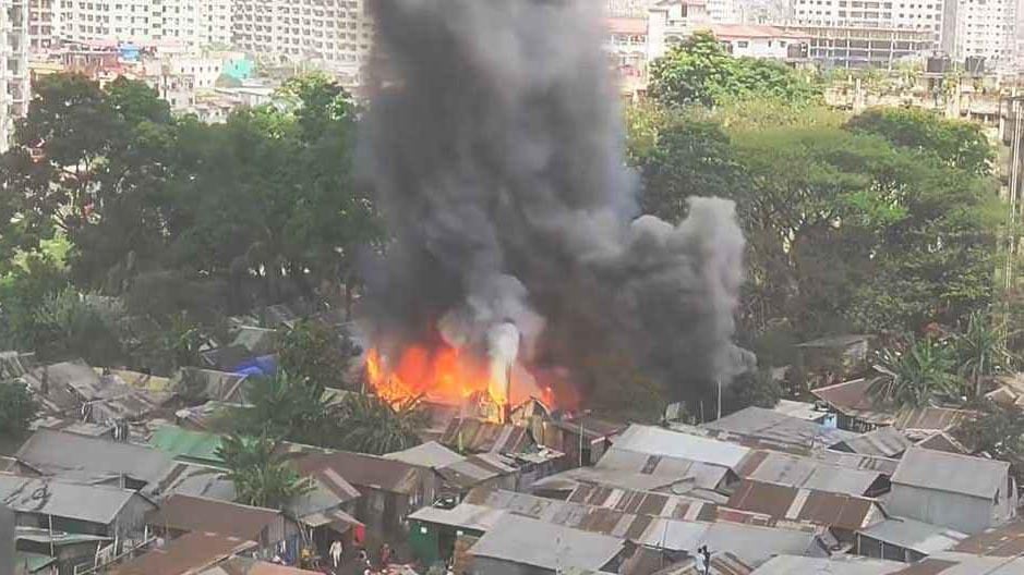 ভাষানটেক বিআরপি বস্তির আগুন নিয়ন্ত্রণে