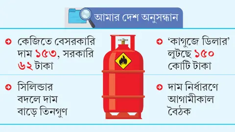 অর্ধেক দামের সরকারি এলপিজি যায় কোথায়