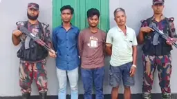 ভারত থেকে ফেরার পথে সীমান্তে আটক ৩ যুবক