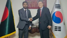 দক্ষিণ কোরিয়ায় কর্মী পাঠাতে প্রতিমন্ত্রী নূরের বৈঠক