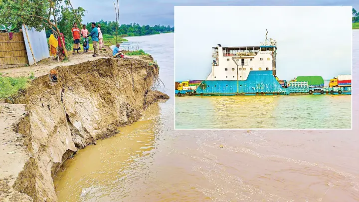 আরিচা-কাজীরহাট নৌ রুটে বর্ষায়ও লঞ্চ-ফেরি চলাচলে বিঘ্ন