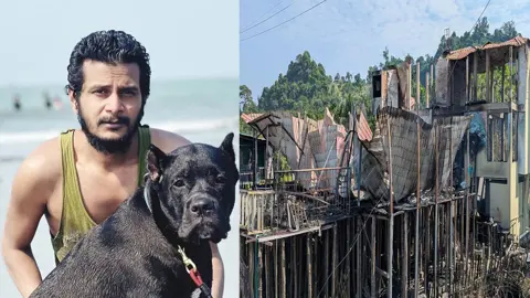টুপটুপ রিসোর্টে আগুন: পোষা কুকুর-বিড়াল নিয়ে বেরিয়ে যান কর্মীরা
