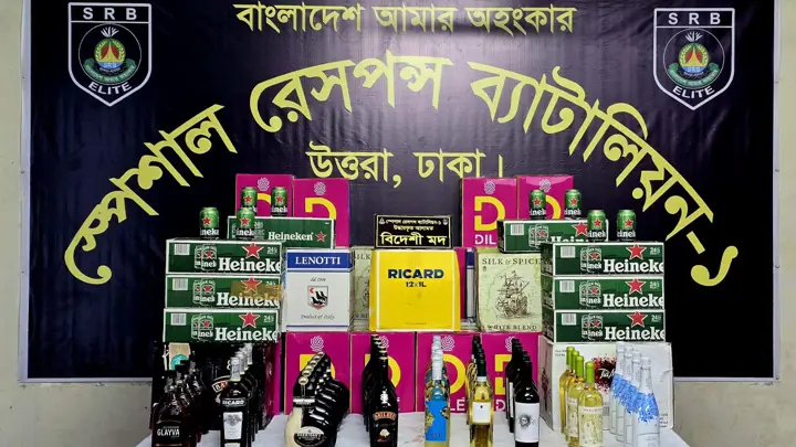রাজধানীতে মদ-বিয়ার ও ইয়াবা জব্দ, গ্রেপ্তার ৩