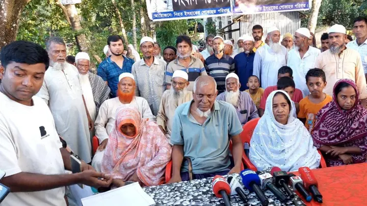 কালকিনিতে ইসহাক হত্যাকারীদের গ্রেপ্তারের দাবিতে সংবাদ সম্মেলন