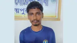 থানায় ঢুকে পুলিশ পেটানো সেই যুবক গ্রেপ্তার 
