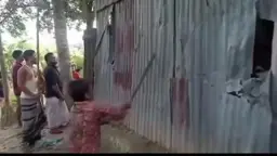 ছেলের সামনে মাকে ধর্ষণের ঘটনায় গফরগাঁওয়ে ৫ আসামির বাড়ি ভাঙচুর 