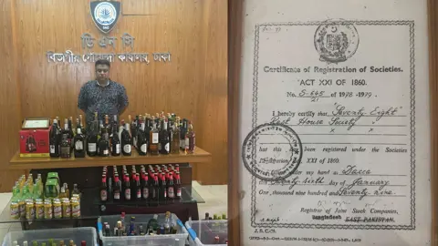 গুলশানে অবৈধ মদের কারবার, জব্দ ২৪৪ লিটার মদ-বিয়ার