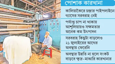 গ্যাসের চাপ বাড়লেও স্বস্তি ফেরেনি