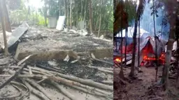 মির্জাগঞ্জে প্রবাসীর বসতঘর আগুনে পুড়ে ছাই