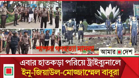 ট্রাইব্যুনালে ইনু, দিপু মনি, কামরুল, শাহরিয়ার কবির, মোজ্জাম্মেল বাবু ও ফারজানা রুপারা