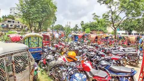 ডাম্পিংয়ে ৩৬ হাজার গাড়ি, বাড়ছে পুলিশের বোঝা