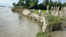 রাজিবপুরে ব্রহ্মপুত্রের ভাঙন, দুই দিনে নদীগর্ভে ১৬ বসতঘর