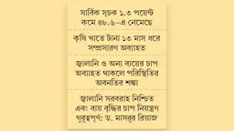 নির্মাণ-উৎপাদন খাতে মন্দা কাটছে না, স্বস্তি কৃষিতে