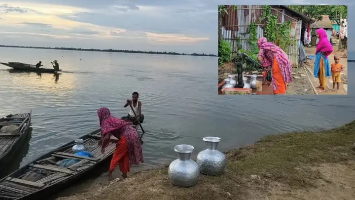 এক কলসি পানির জন্য দুই দশকের অপেক্ষা, দুর্ভোগে ৩০ পরিবার