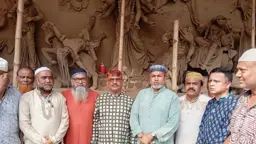 টাঙ্গাইলে প্রতিমা ভাঙচুর করা মন্দির পরিদর্শন করলেন এমপি