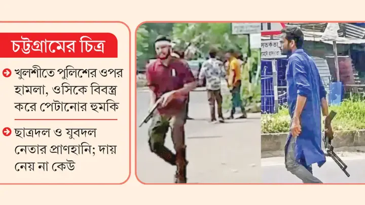 বিএনপির কোন্দলে অস্ত্রের মহড়া, গুলিতে মৃত্যু, আক্রান্ত পুলিশও