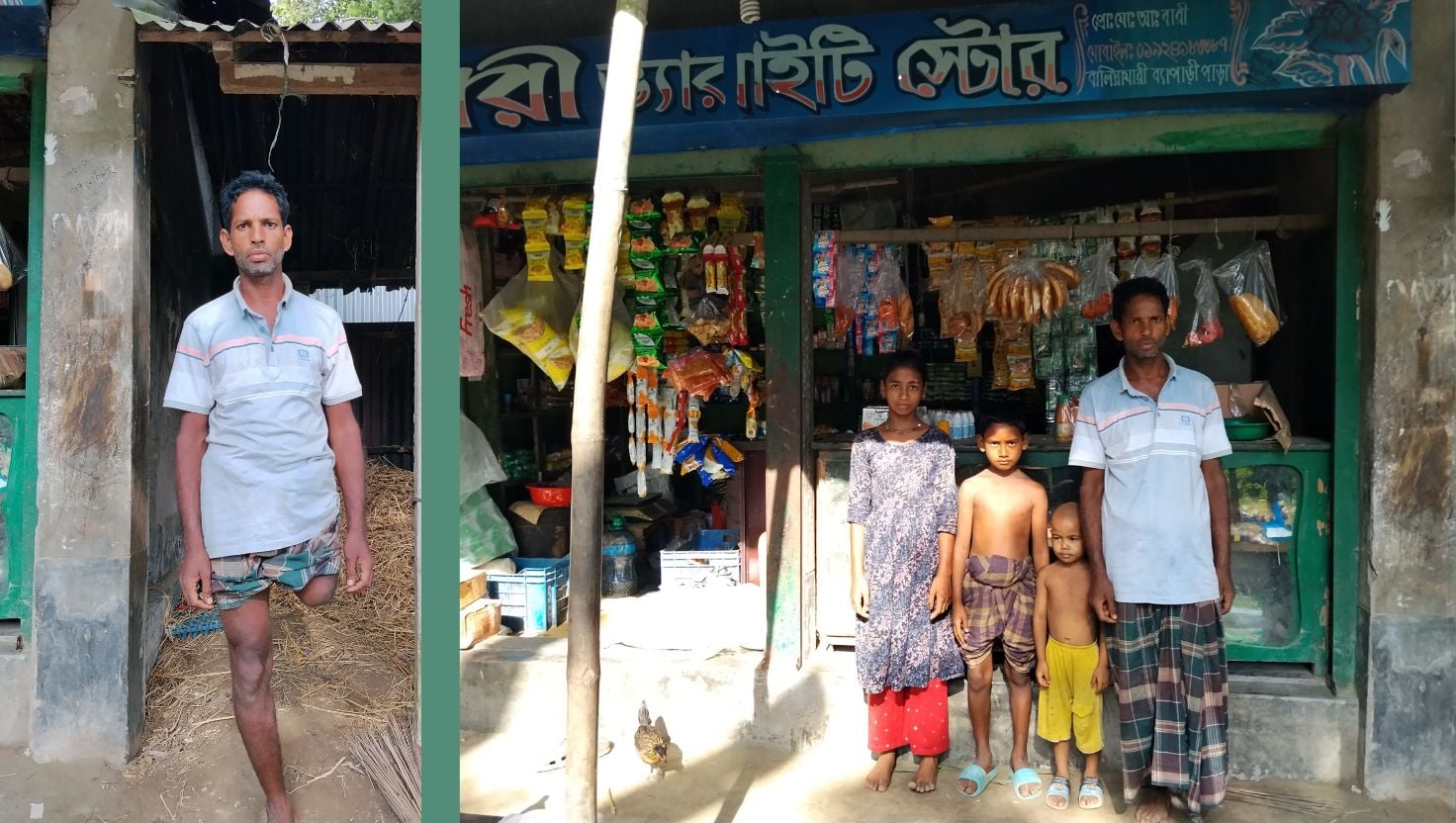 বিএসএফের গুলিতে এক পা হারিয়ে বারীর মানবতার জীবন 