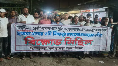 ছাতকে পুলিশ হেফাজত থেকে আ.লীগ নেতাকে ছেড়ে দেওয়ার অভিযোগ