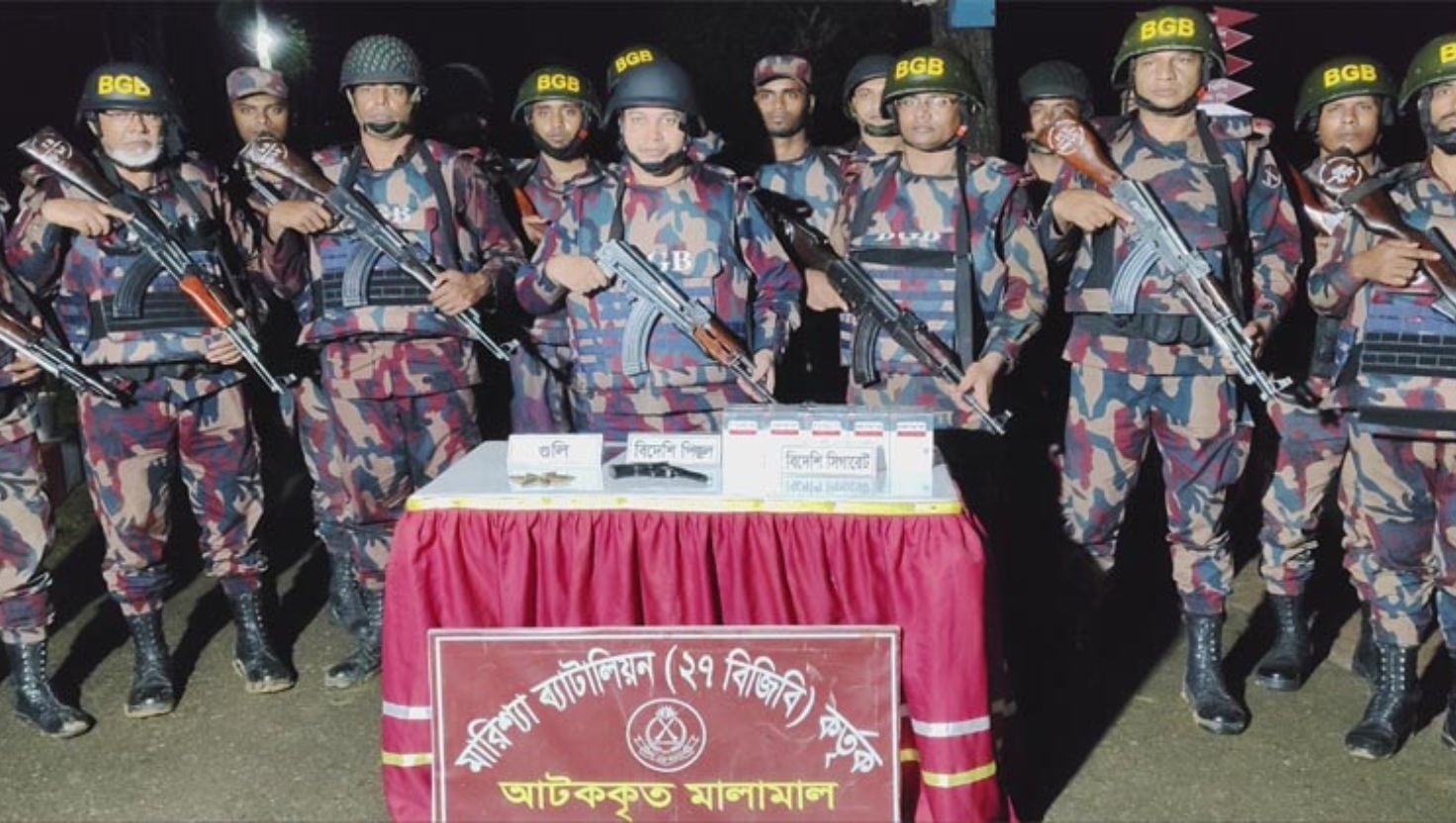 বাঘাইছড়িতে ৭ রাউন্ড গুলিসহ বিদেশি পিস্তল উদ্ধার 