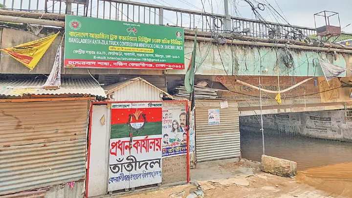 বুড়িগঙ্গা তীরে সরকারি জমি দখল করে ইট-বালুর গদি