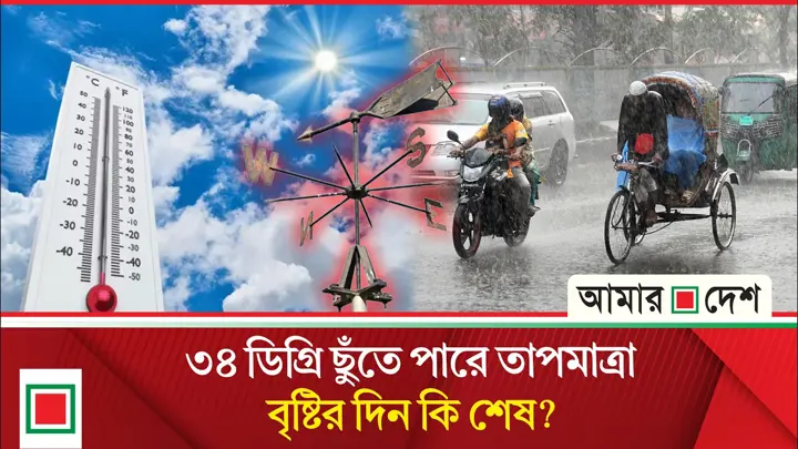 বৃষ্টি কমছে বাড়ছে গরম, বিদায়ের পথে মৌসুমি বায়ু