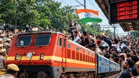 যন্তর মন্তরের বিক্ষোভ ঠেকাতে রেল যোগাযোগ বাতিল করল মোদি সরকার