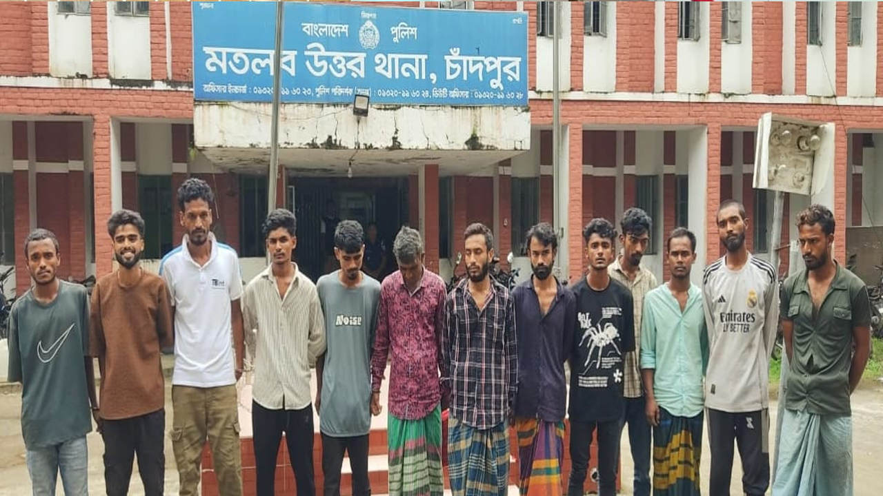 মতলব উত্তরে মাদকবিরোধী অভিযানে গ্রেপ্তার ১২
