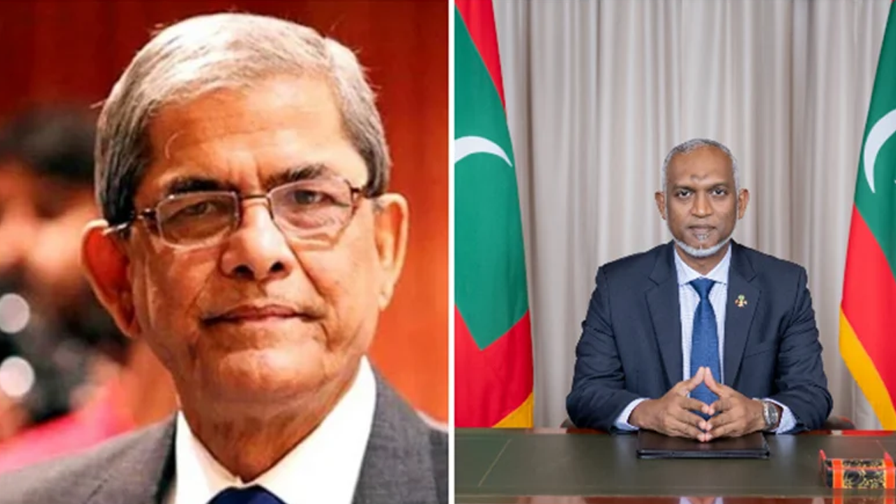 মির্জা ফখরুলকে মালদ্বীপের প্রেসিডেন্টের অভিনন্দন