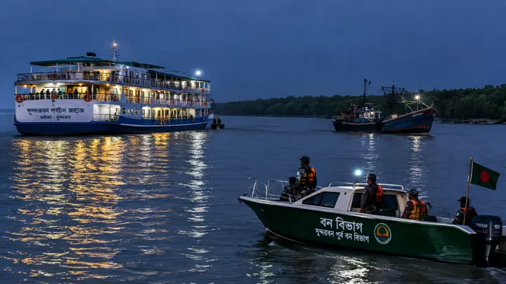পর্যটকবাহী জাহাজে ডাকাতির চেষ্টা, বনরক্ষীদের গুলিতে পিছু হটল দুর্বৃত্তরা