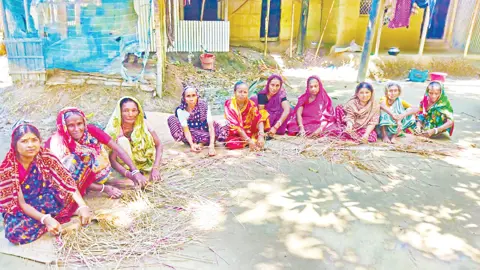 শীতলপাটি বুনেই চলে সংসার