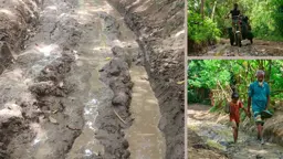 শ্রীবরদীতে ৩ কিলোমিটার কর্দমাক্ত রাস্তার বেহাল দশা, জনভোগান্তি চরমে