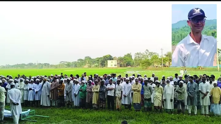 নিহত সাংবাদিক লুৎফুজ্জামানের জানাজা সম্পন্ন