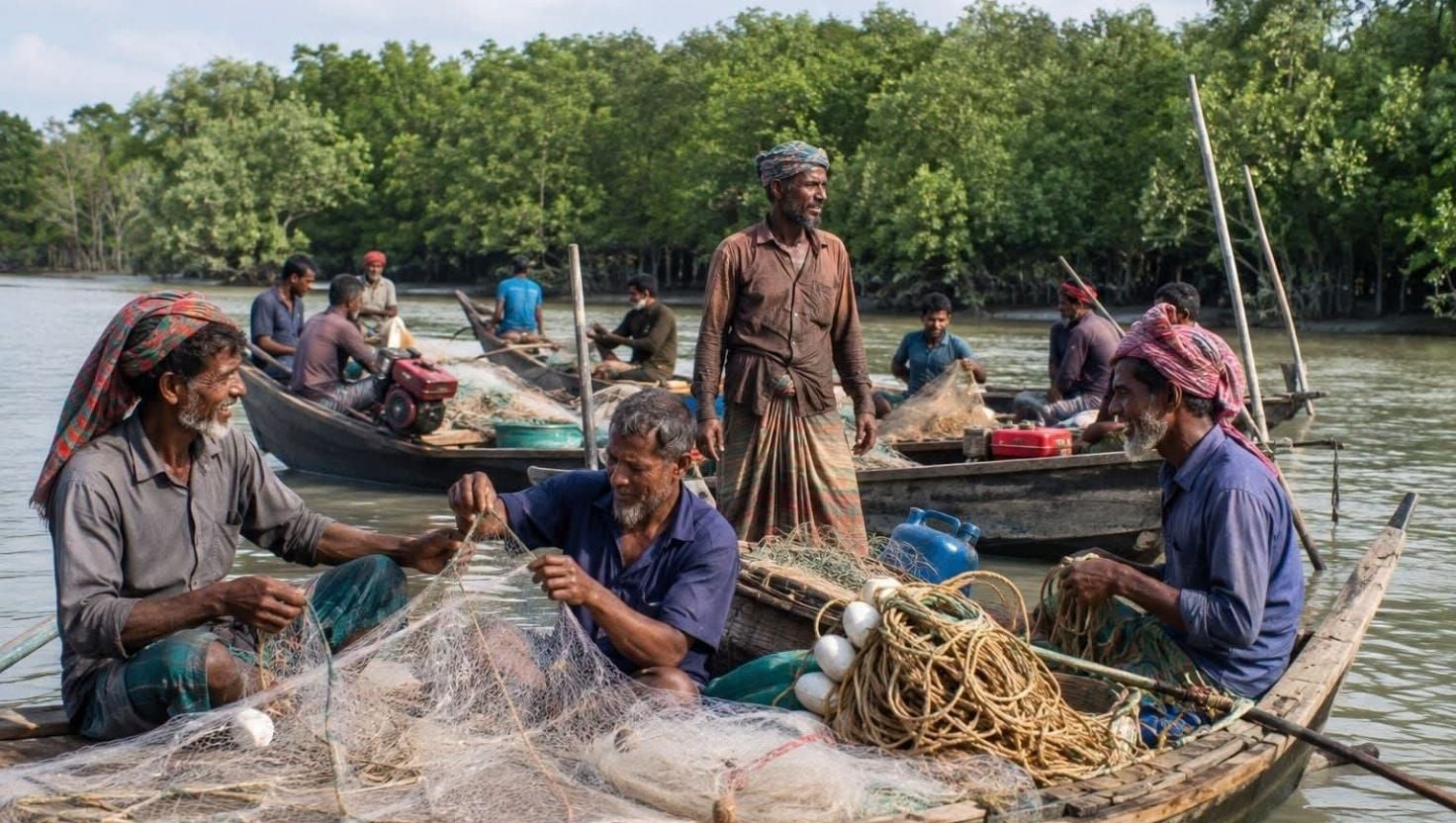পাস হাতে সুন্দরবনে ফিরছেন বনজীবীরা