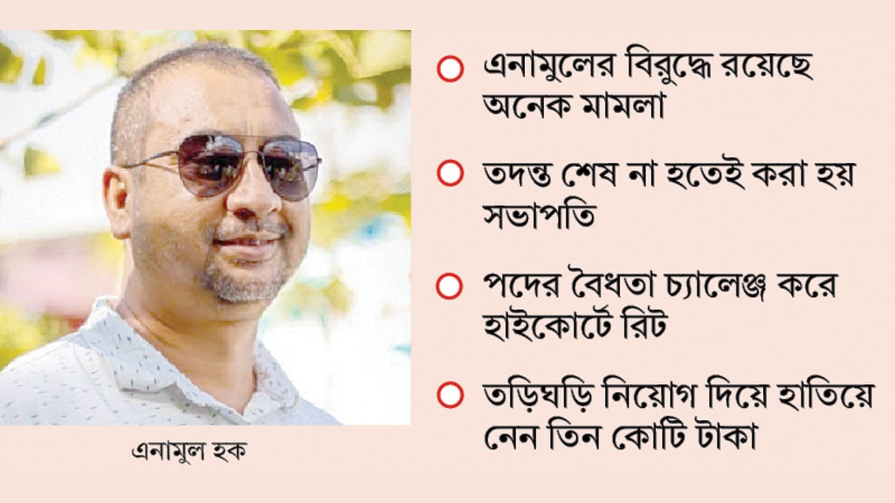 ১৫ কোটি টাকা হাতিয়ে নেওয়ার অভিযোগ সভাপতির বিরুদ্ধে